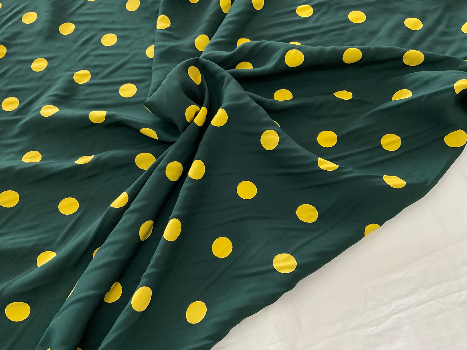 お洒落なポルカドット♪　グリーン　C-18